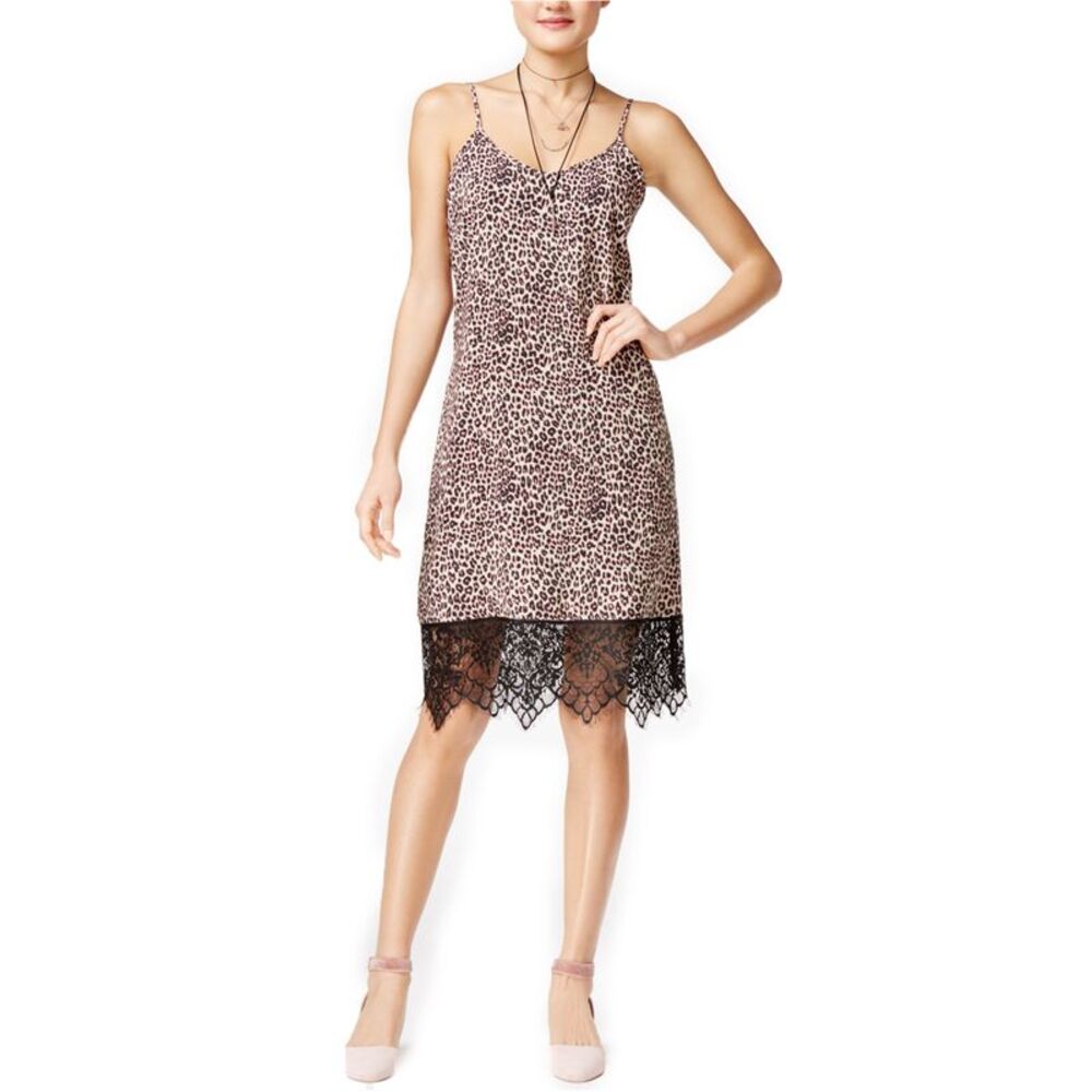 Shift Womens Juniors Leopard Shift Dress, NWT